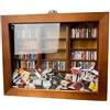 ELDTEC Libreria per ansia e 200 mini libri, ornamenti creativi anti-ansia, in legno, per biblioteca, diorama, antistress, rilassamento, in miniatura, regalo per alleviare lo stress, colore legno