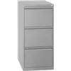 FBasic Classificatore in metallo - a tre cassetti - Grigio