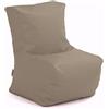 Avalon poltrona Piccola in finta pelle Jazz morbida dim: 40x40 cm, h 55 cm Colore Beige