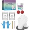 Weldphur Kit calci Mani Coppia, Kit Stampo Mani Gesso per Coppia Famiglie, Kits per calci Manis Set Completo con Gesso per Stampi E Alginato, Stampo Manis Gessi per Matrimonio Amici Adulti Bambini