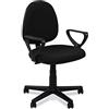 Adec Group Danfer, Sedia da Scrivania, Sedia da Ufficio, in Finitura Nero, Misure: 54 cm (Larghezza) x 79-91 cm (Altezza) x 54 cm (profondità)