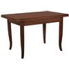 Vicentini arreda TAVOLO DA CUCINA IN LEGNO ALLUNGABILE ARTE POVERA NOCE SCURO MOD DUETTO (100x70 (180))