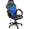 TRESKO® Sedia da ufficio Poltrona ufficio Versione Racing 14 diferente colores, braccioli imbottiti, inclinazione, sollevare SGS testato
