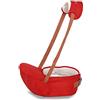 SONARIN Premio Hipseat Baby Carrier, Portantina per bebè, Sicuro e Comodo, Formato Libero, Cintura Anteriore Portaoggetti(Rosso Scuro)