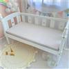 Odot Lenzuolo con angoli Lenzuola Carrozzina Neonato, Lenzuola da Culla Bambino Coprimaterasso, Lenzuola Navicella con Angoli Elasticizzati Lenzuola per Culla (80x180cm,grigio medio)