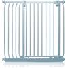 Safetots Cancelletto di Sicurezza Elite Extra Alto, 98cm - 107cm, Grigio Opaco, Extra Alto con 96.8cm di Altezza, Cancelletto di Sicurezza a Pressione per Scale, Barriera di Sicurezza
