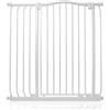 Safetots Cancelletto di Sicurezza Extra Alto con Parte Superiore Incurvata, 89cm - 98cm, Bianco Opaco, Extra Alto con 100cm di Altezza, Montaggio a Pressione per Scale, Barriera di Sicurezza