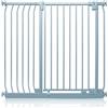 Safetots Cancelletto di Sicurezza Elite Extra Alto, 107cm - 116cm, Grigio Opaco, Extra Alto con 96.8cm di Altezza, Cancelletto di Sicurezza a Pressione per Scale, Barriera di Sicurezza