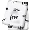 Lulujo Baby 121-005-014 Copertina di Fasciare - Swaddling Blanket, 120 x120 cm, Multicolore (Amore)