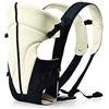 SONARIN Classic Marsupio Neonati anteriore e posteriore,portantina per bebè,Ergonomica, misura unica per tutti, si adatta alla crescita del tuo bambino, metodo a tre portatori(Beige)