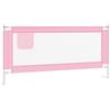 vidaXL Sponda Letto di Sicurezza per Bambini Rosa 190x25 cm Tessuto