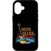 Delta Blues or Birthplace of Blues and R Custodia per iPhone 16 Blues chitarrista e fan della musica rock o Delta Blues