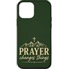 Faith Revival Studio Custodia per iPhone 12 mini La preghiera cambia le cose Fede cristiana Croce Montagne