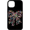Coquette Bow Aesthetic Christmas Graphic Custodia per iPhone 13 Luci di Natale Fiocco di Natale Grafica Ragazze Giovani