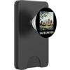 Sacramento Travel Art Studio Arte urbana retrò dello skyline del Campidoglio di Sacramento, California PopSockets PopWallet per MagSafe