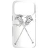 Magliette Grafiche de Box Lacrosse Custodia per iPhone 17 Pro Bastoni da lacrosse Disegno di una linea Intercrosse