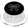 Coquette Bow Aesthetic Christmas Graphic Coquette - Fiocco natalizio con fiocco per le vacanze PopSockets PopGrip per MagSafe