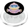 Bookworm Teacher Theme Library Reader Gr Baby Fox Libro Aperto Lettura Animale Amante Grafico Ritr PopSockets PopGrip per MagSafe