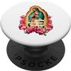 Reina de México Nuestra Señora de Guadal Virgencita La Guadalupana Virgen Morena Patrona de México PopSockets PopGrip Adesivo