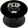 BBQ Grill Meat Lover Designs BBQ Grilling Barbecue Spatola Grill Chef PopSockets PopGrip Adesivo