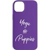 Yoga Tumbler Puppy Yoga Puppies Shirt Do Custodia per iPhone 14 Plus Yoga & Puppies Namastay Home with Dog Doing Yoga Lovers Yogi