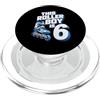 Roller Birthday Apparel Roller Boy, pattinatore per 6° compleanno, per bambini, età 6 anni PopSockets PopGrip per MagSafe