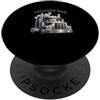 Regalo per camionista papà Big Rig Trucker Dad Truck Driver Regalo per la festa del papà Semi PopSockets PopGrip Adesivo