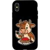 cow pasta farm humor foodie art Cartoon Custodia per iPhone X/XS Cartone Animato Di Pasta Di