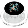 Funny Ferret Design & Funny Ferret Desig Furetti Ululando Alla Luna - Divertente Furetto Amante Furetto Meme PopSockets PopGrip per MagSafe