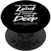 My Worship Is Loud Psalm 34:18 Christian La mia adorazione è forte perché le mie ferite erano un profondo versetto biblico PopSockets PopGrip Adesivo