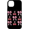 Coquette Bow Aesthetic Cherry Graphic Wo Custodia per iPhone 14 Plus Pink Coquette Bow Cherry Ribbon Estetica Ragazzi Giovani