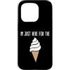 Ice Cream Party & Gelato Gifts Custodia per iPhone 15 Pro Sono qui solo per il meme del gelato Cute Vanilla Soft Serve