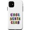 Cool Aunty Society Custodia per iPhone 11 Cool Aunts Club, divertenti note di riscatto a forma di zia leopardata