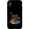Delta Blues or Birthplace of Blues and R Custodia per iPhone X/XS Blues chitarrista e fan della musica rock o Delta Blues
