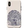 Dragon Bookstack Fantasy Apparel Custodia per iPhone X/XS Dream Weaver Antica Saggezza Sogni di Cristallo Mistico