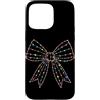 Coquette Bow Aesthetic Christmas Graphic Custodia per iPhone 15 Pro Max Luci di Natale Coquette Bow Ribbon Holiday Girls