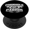 Cornhole Is My Cardio Cornhole Merch Cornhole Player Bean Bag Lancio Gioco E Tavolo Design PopSockets PopGrip Adesivo