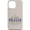 Faith Revival Studio Custodia per iPhone 13 Pro Max La preghiera cambia le cose Fede cristiana Croce Montagne