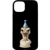 Funny Cute Birthday Boy Birthday Girl Ki Custodia per iPhone 15 Plus Festa di compleanno di struzzo cappello e candela celebrazione