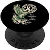 Fight Lung Cancer North Viking Warrior Viking Raven Cancro ai polmoni - Nastro norreno bianco cancro PopSockets PopGrip Adesivo