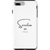 LEVART Italy Travel City Minimal Italia Custodia per iPhone 7 Plus/8 Plus Sicilia Italia