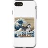 Husky Puppy Lover PS Custodia per iPhone SE (2020) / 7/8 Husky Giapponese Kanagawa Wave Surf Amante dei cani