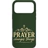 Faith Revival Studio Custodia per iPhone 17 Pro Max La preghiera cambia le cose Fede cristiana Croce Montagne
