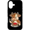 cow pasta farm humor foodie art Cartoon Custodia per iPhone 17 Cartone Animato Di Pasta Di