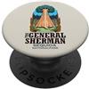 Funny Travel Holiday Souvenirs Gifts General Sherman Tree Sequoia Nationalpark Sequoia Giant Redwood PopSockets PopGrip Adesivo