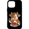 cow pasta farm humor foodie art Cartoon Custodia per iPhone 16 Pro Max Cartone Animato Di Pasta Di