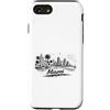 Miami Vibes Collection Custodia per iPhone SE (2020) / 7/8 Miami, Florida, spiaggia, skyline città, palme, sole