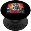 Australian Shepherd Puppy Lover PS Divertente retrò giapponese Dogzilla Australian Shepherd Dog Lover PopSockets PopGrip Adesivo