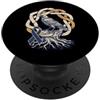Fight Colorectal Cancer North Viking War Forza forgiata all'interno - Cancro del colon corvo vichingo norreno PopSockets PopGrip Adesivo