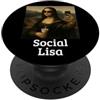 Da Vinci Inspired Merch Sociale Lisa Leonardo Da Vinci Divertente Influencer Gioconda PopSockets PopGrip Adesivo
